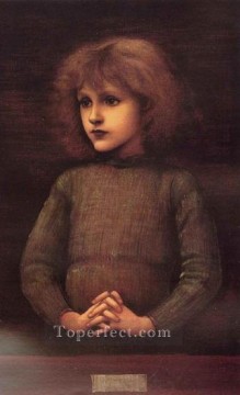 Edward Burne Jones Painting - Retrato de un joven prerrafaelita Sir Edward Burne Jones